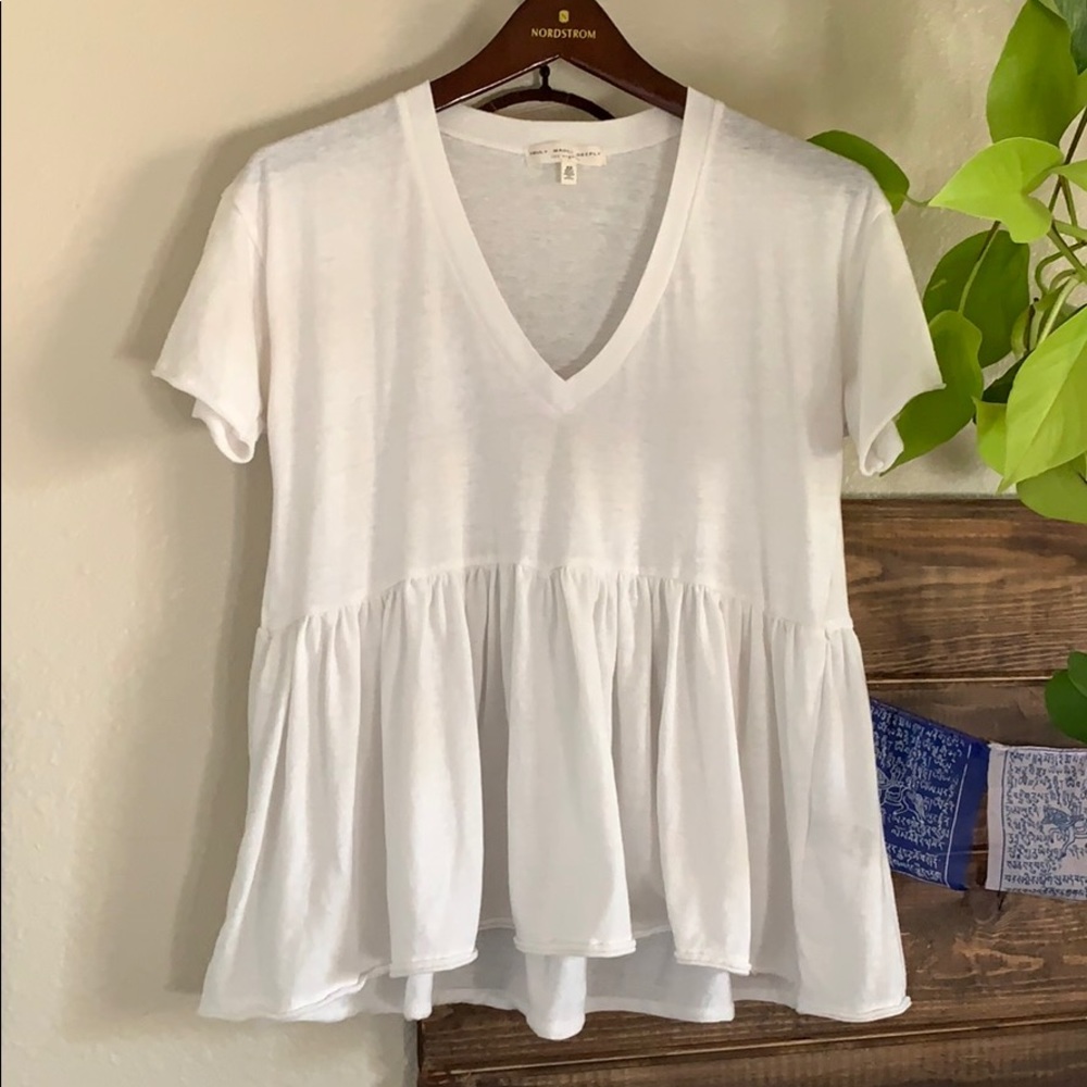 UO Truly Madly Deeply babydoll v-neck